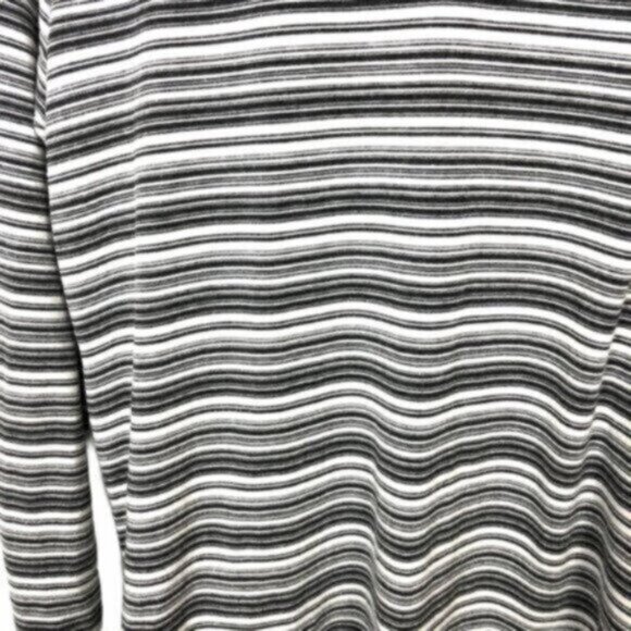 41 Hawthorn | Women's Grey & White Stripe Knit Cardigan Sweater Size Large - Picture 10 of 10